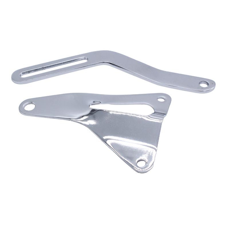 Silver Steel Alternator Bracket Mounting Kit for Ford SB 260 289 302 347 1965 to 1973 Engine Repair