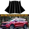 Glossy Black Window Door Column B C Pillar Post Cover Trim for Kia Sorento  2010-2018 2019 2020 2021 2023 Decoration Stickers