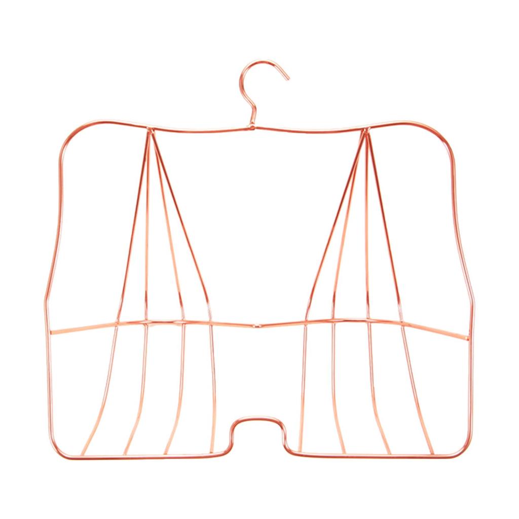 Rack Bra Pants Clothes Hangers for Shop Display, Organizer Deformation , Rose Golden