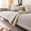 2025 New Cotton Linen Sofa Cushion Non-slip Sofa Covers Counch Backrest Towel Cloth Seat Mat Universal All Season Home Decor