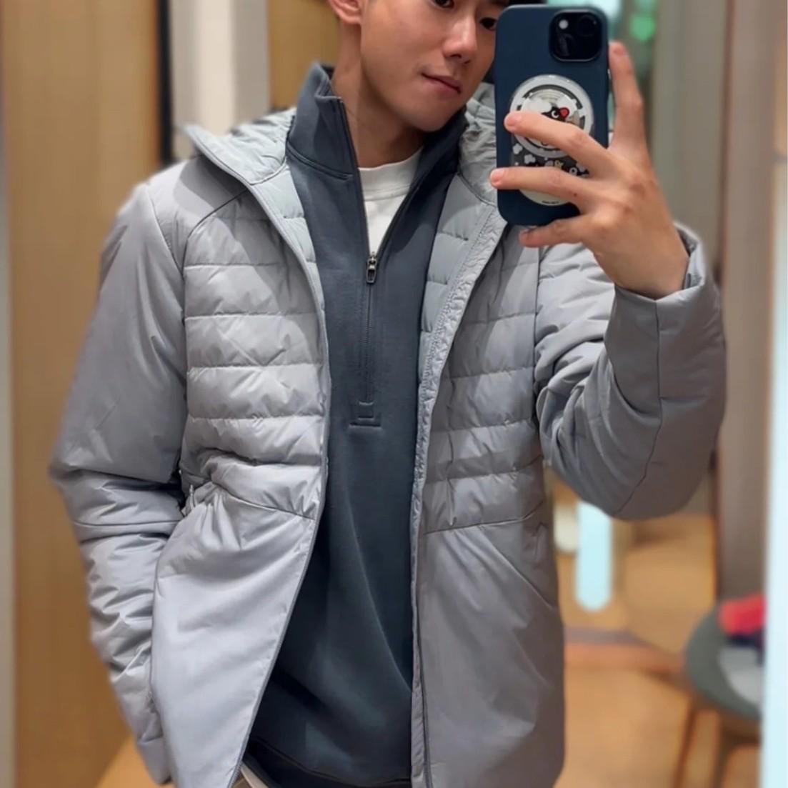 Lulu Men`s Waterproof Down Sports Jacket