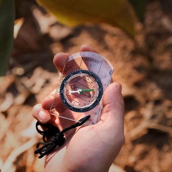 High Accuracy Waterproof Military Compass Suitable for Camping Hiking, Climbing, Traveling