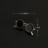 Retro Suit Accessories Sunglasses Shape Enamel Pins Shirt Brooch Collar Pins Badge Glasses Brooch