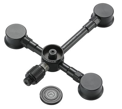 CAMPING MOON Gas Unit, Gas Station, 3-Can OD Can Type, Vertical 2-Branch Gas Adapter, Black Gear, BKZ32