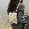 Bow backpack fashion high sense aesthetic trend daily commuting class shoulder bag