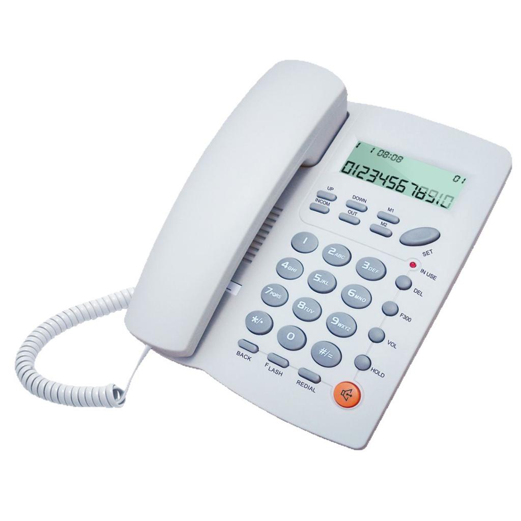 Digital Corded Landline Phone One Click Dialing Hands-Free Feature Caller ID Quick Calling Intercom Phone For Home Office