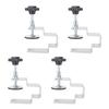 4PCS Drawer Fixing Clip Thickened Stainless Steel Non Slip Cabinet Drawer Installation Clamp