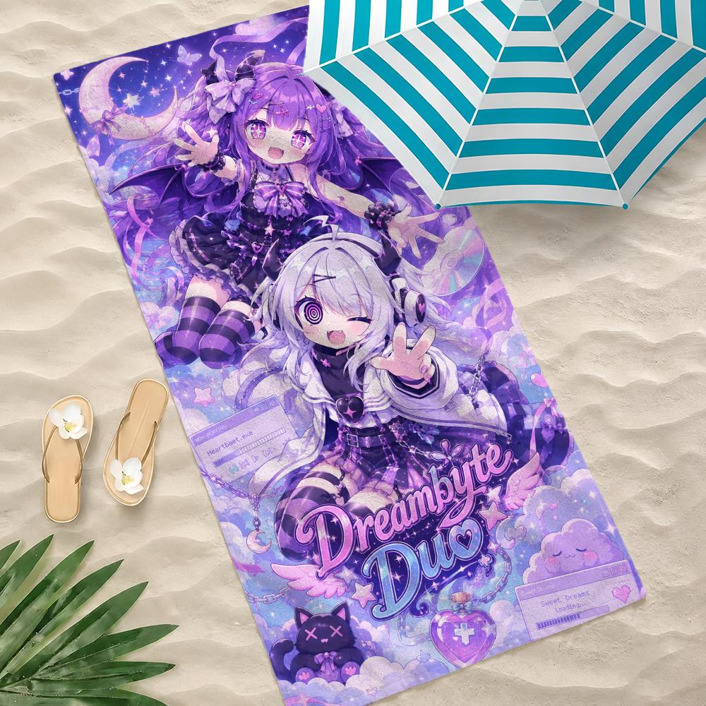 Game Yunyun Syndrome Towel Towel Beach Towel Oversized Quick Dry Towel Absorbent Soft Swim BeachTowels for Men Women