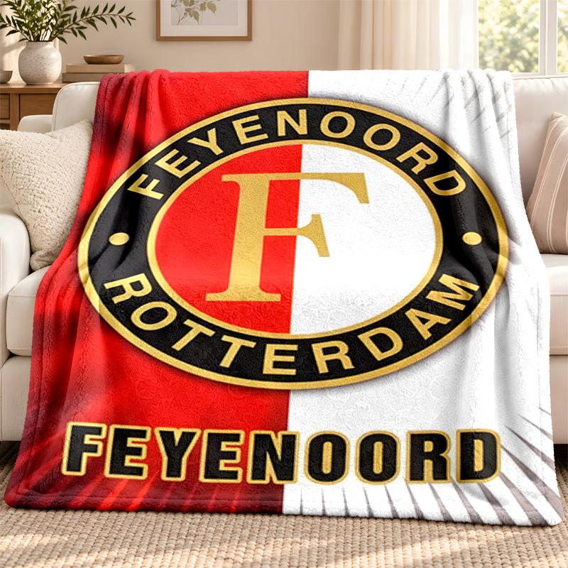 Feyenoord Rotterdam blanket Flannel Blanket Soft Cozy Plush Throw for Sofa Bed Lightweight Home Decoration Outdoor camping