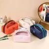High-End Solid Color Makeup Travel Bag: Large Capacity, Three-Dimensional, Portable & Simple Design