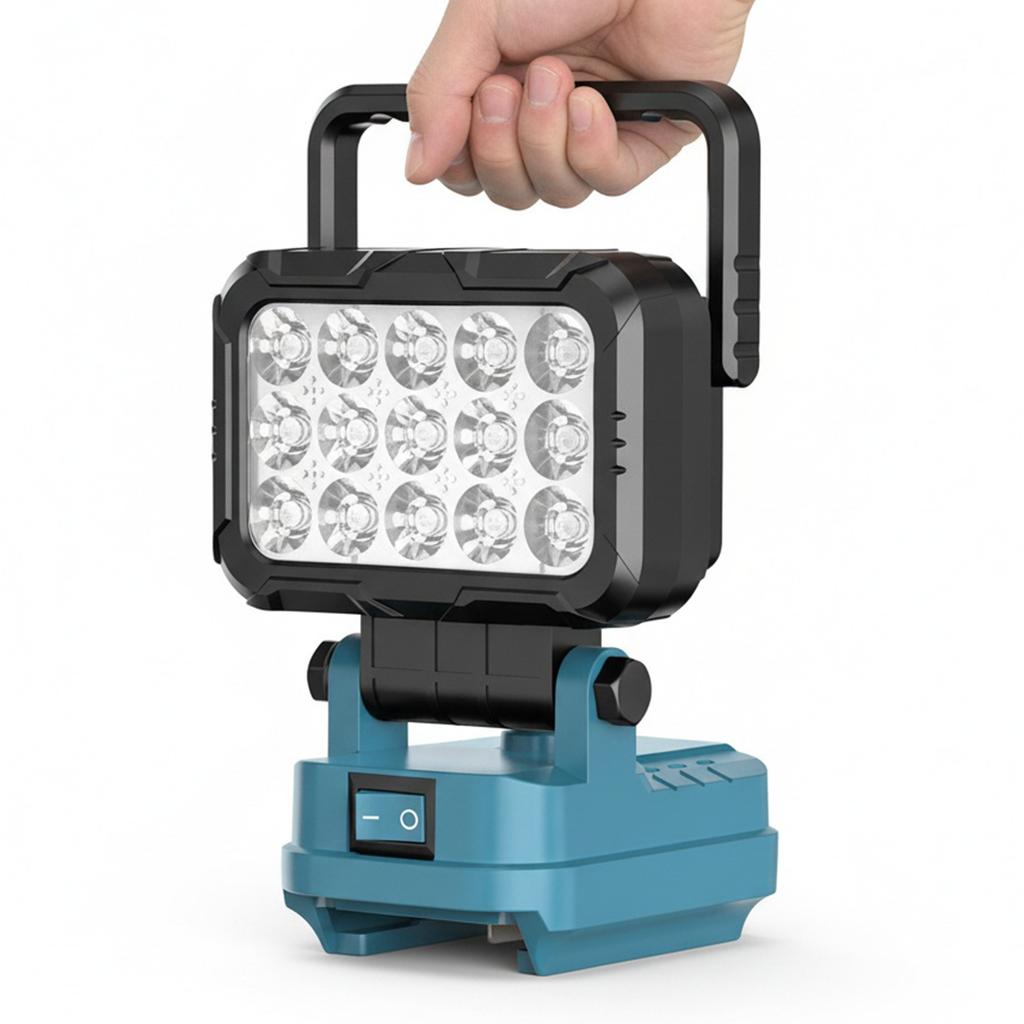 LED Work Light with 2 USB Charging Port for Makita Battery Spotlight Portable Lantern Battery NOT Included