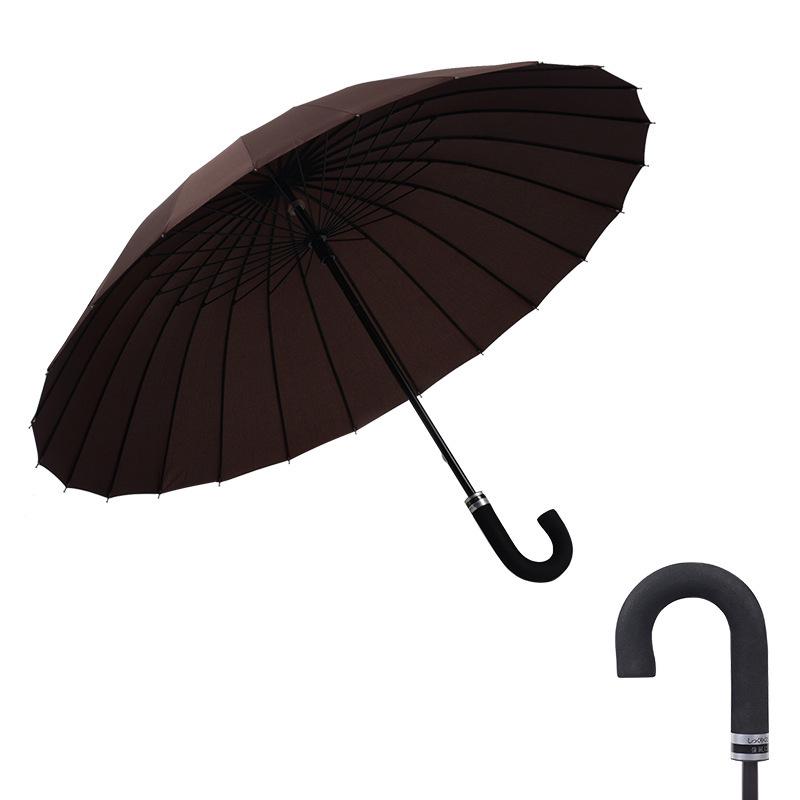 Double Person Water-Activated Blooming Long-Handled Umbrella for Women – Storm Curved Handle, Reinforced Rainproof Design