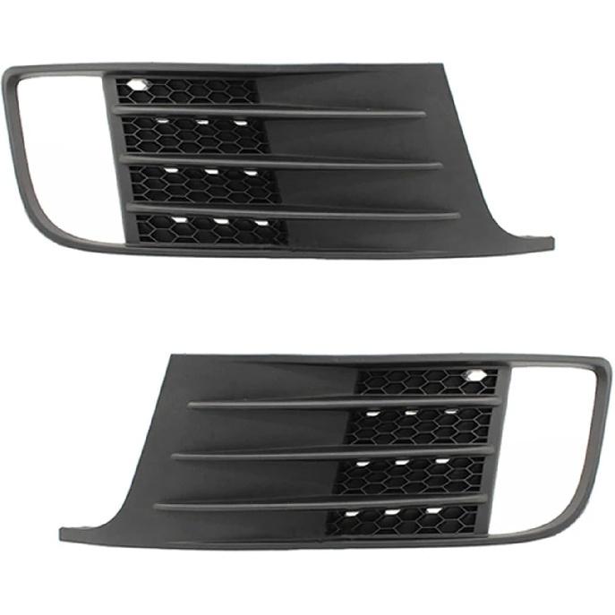 1 Paar Auto Frontstoßstange Nebelscheinwerfer Lampe Gitterabdeckung Kompatibel für VW Jetta MK6 GLI 2012 2013 2014 5C6853665C 5C6853666C(Recht)