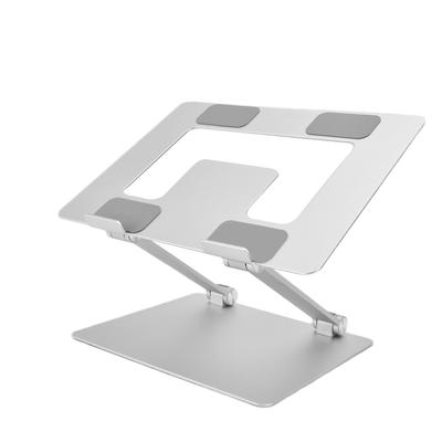 Laptop Stand Collapsible Portable Aluminium Alloy Notebook Support Computer Riser Stand Silver
