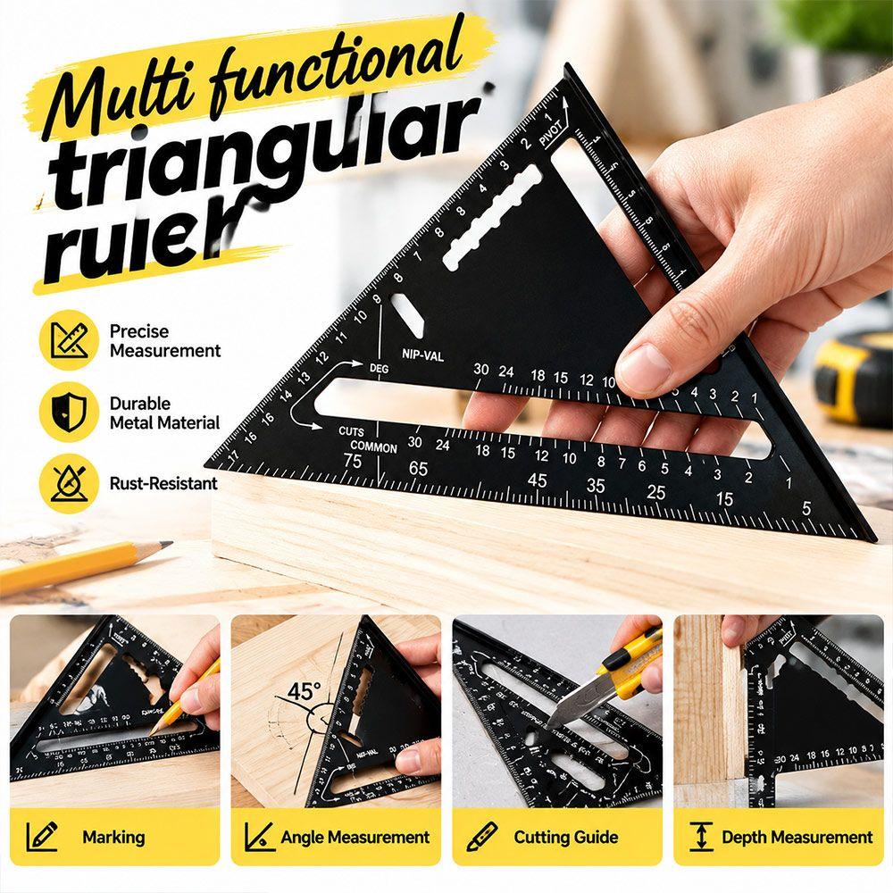 Alloy Triangle Ruler 90 Degree Measuring Square New L Square for Builders