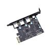 4-Port PCI-E To 1x Type-C 3x Type-A USB3.0 4-Port PCI-Express Pansion Card with Internal 19-Pin Connector
