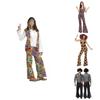 70s Retro Disco Cosplay Costume Set For Men And Women Perfect For Halloween And Themed Parties