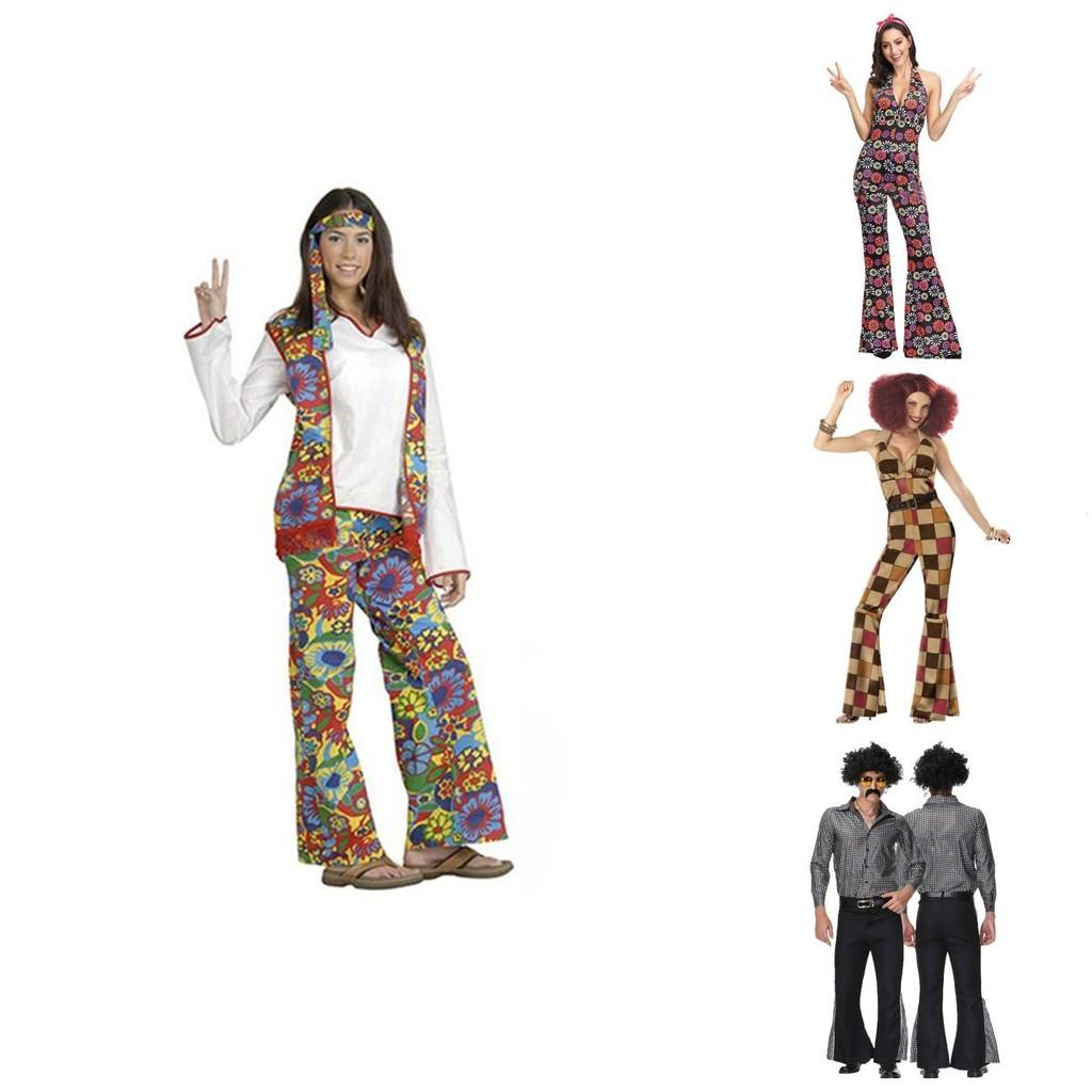 70s Retro Disco Cosplay Costume Set For Men And Women Perfect For Halloween And Themed Parties
