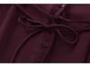European & American Style Women's French Street Fashion Bow Long Sleeve Shirt