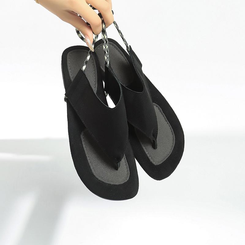 Women's Sandals Flats Clip Toe Designer Shoes Dress Fashion Woman Slippers Summer 2025 Casual Flip Flops Cozy Sandalias De Mujer
