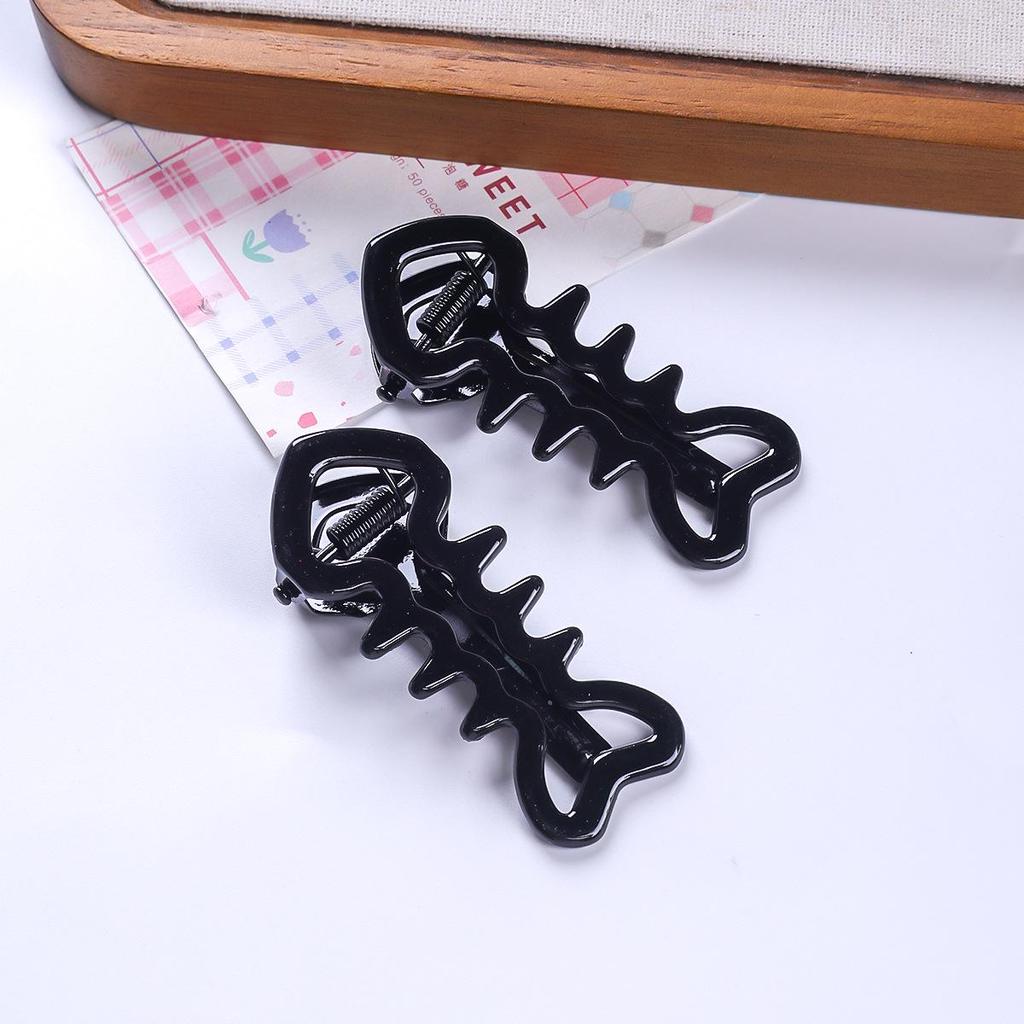 Shiny Seamless Fishbone Hair Clip - High-Quality DIY Accessory for Bangs