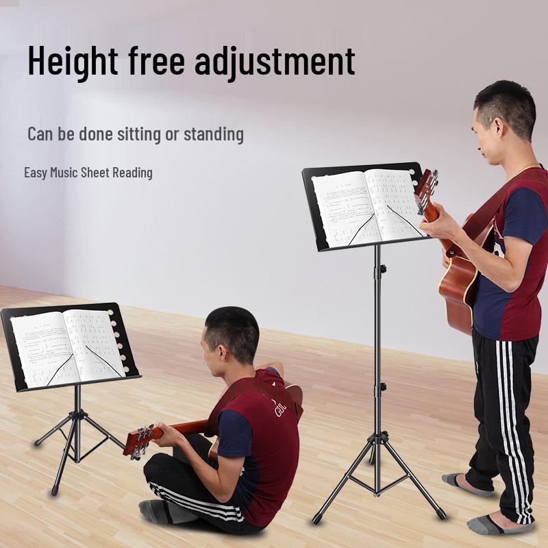 Professional Portable Folding Sheet Music Stand for Guitar, Guzheng, Violin - Thickened for Home Use