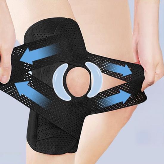 1 Pc Sports Knee Pad for Women Men Adjustable Compression Knee Support Brace for Patellar Tendon Arthritis Pain Meniscus Tear