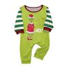 Family Matching Christmas Pajamas Set for Parents and Kids - Long Sleeve Neck Print Sleepwear Set
