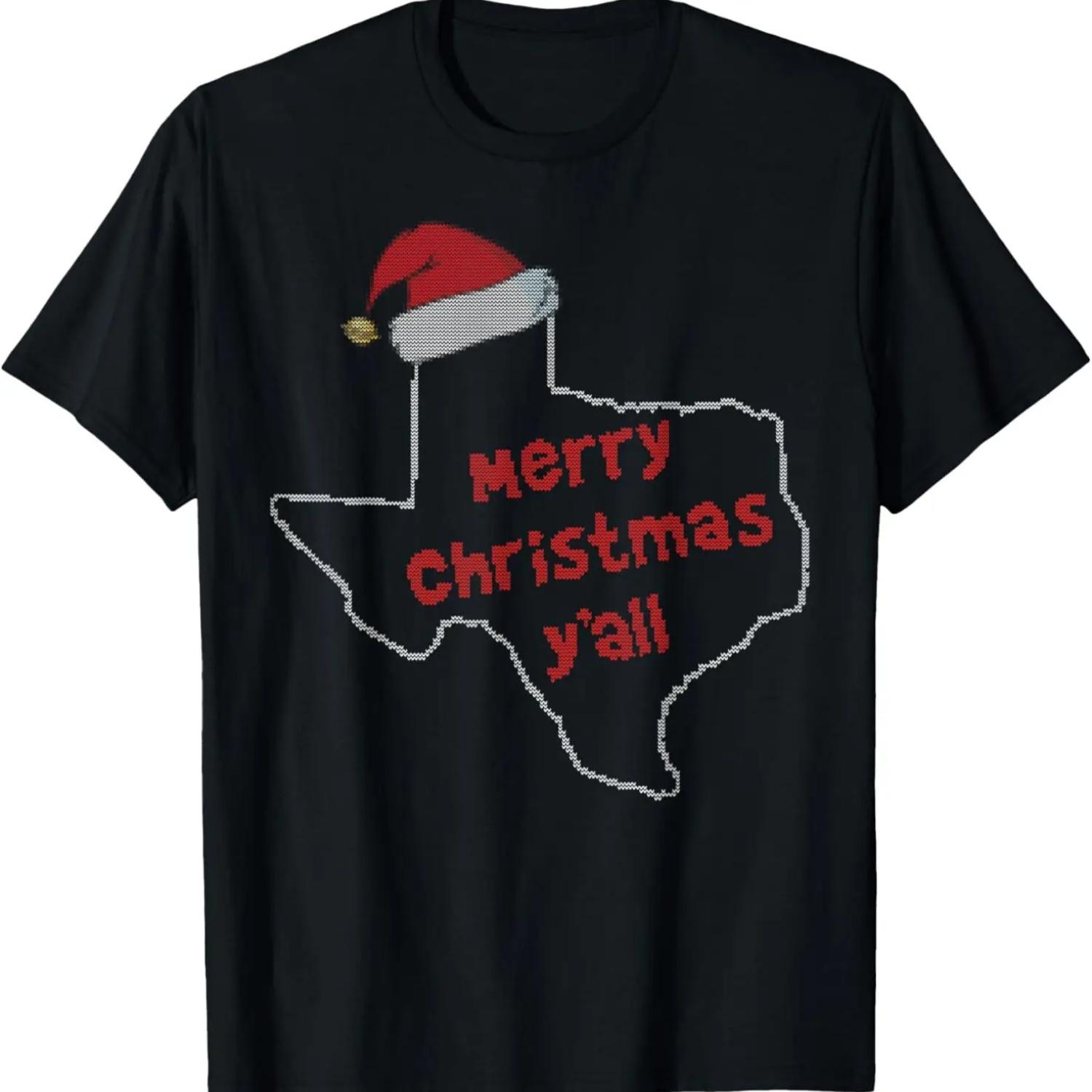 Merry Christmas Texas Y all Christmas Merch T-Shirt S