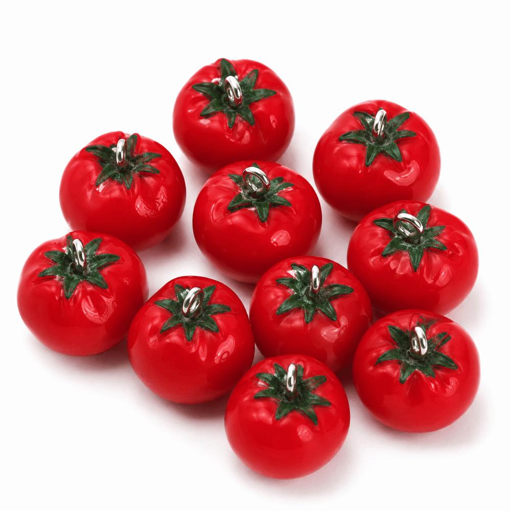 10pcs Resin Fruit Beads Simulated Fruit Keychain Making Accessories DIY Earring Necklace Jewelry