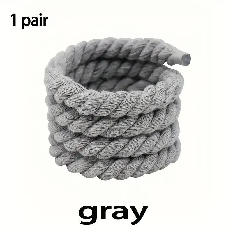 Handmade Braided Shoelaces - Durable and Thick Canvas Shoe Accessories for Lightweight Footwear