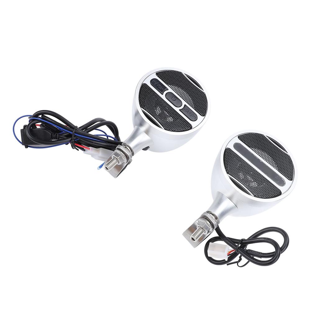 Motorcycle ATV Speaker Handlebar Waterproof MP3 Bluetooth Amp Stereo Sound Radio System DC12V