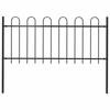Garden Fence with Steel Arch 181 X 80 Cm