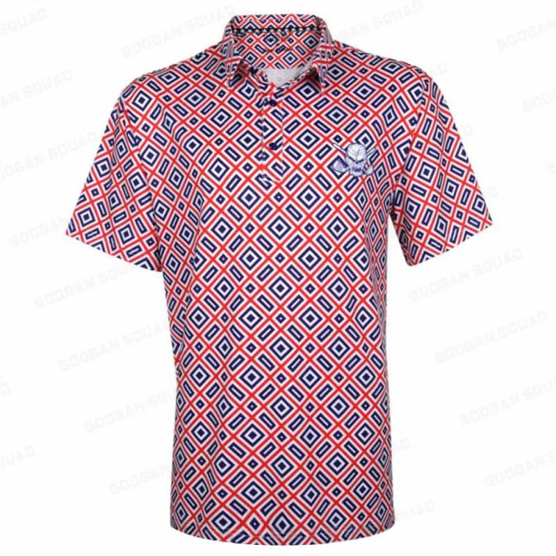 

Men s Golf Clothes Printed Casual Fashionable Shirt Polo Suit Short-sleeved T-shirt Quick-drying Breathable China