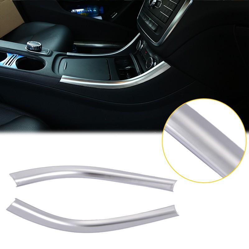 For Mercedes Benz A Class W176 2012-18 Center Control Side trim strip ABS Silver