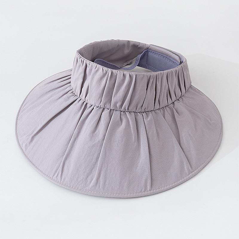 

Chic Sun Hat With Large Brim In Pastel Colors For Women Spring Summer Sunshade Breathable Lightweight фіолетовий
