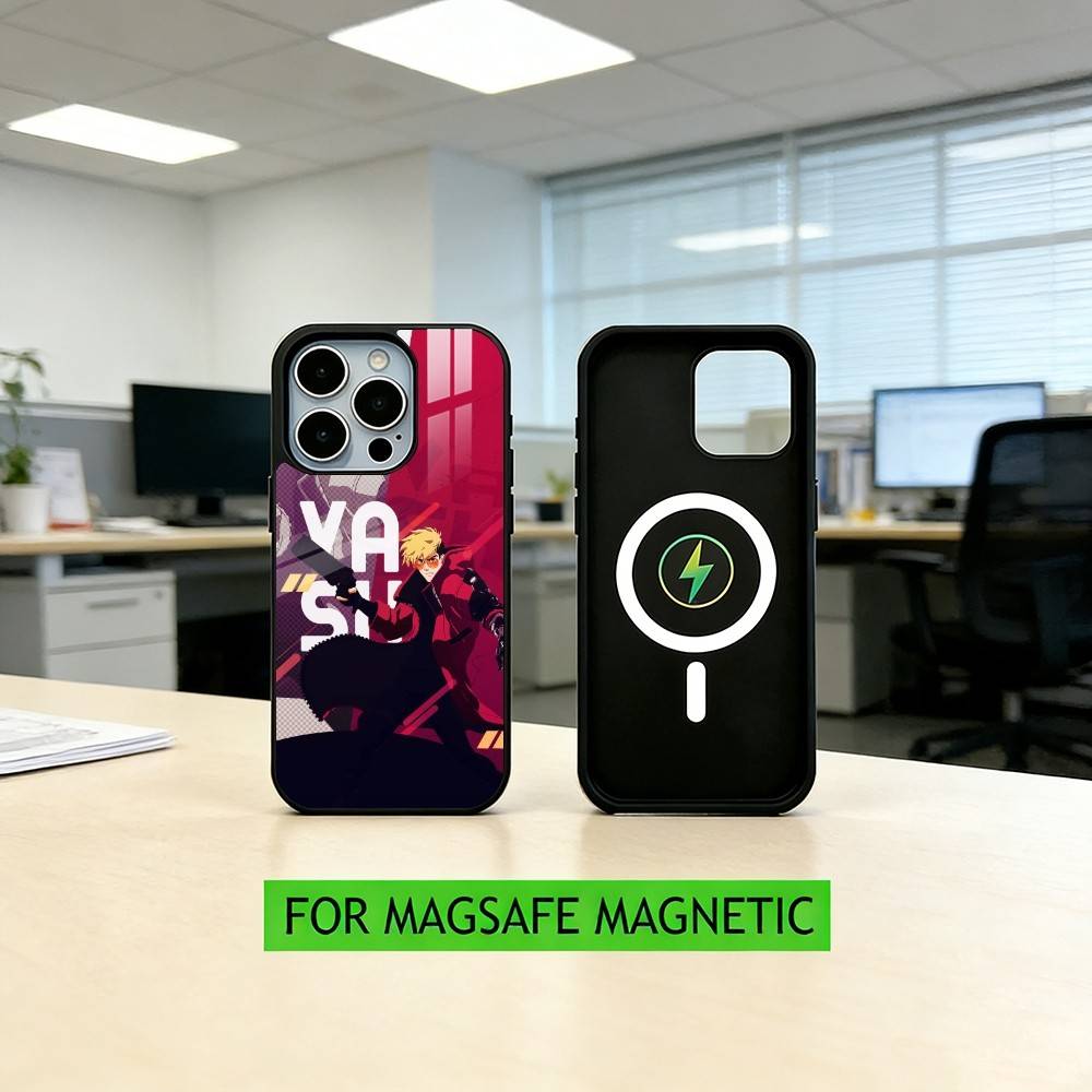 Anime C-Cool Trigun  Stampede  Phone Case For iPhone17,16,15,14,13,12,11 Plus,Pro Magnetic For Magsafe Wireless Charging