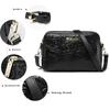 Fashionable Single Shoulder Crossbody Women's Bag, Made of Cowhide Material with Floral Patterns Printed On It