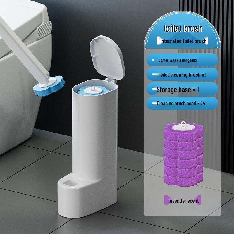 High-Capacity Disposable Toilet Brush for Home Bathroom Cleaning