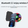 Portable Hi-Fi Bluetooth Speaker with 360° Projection Light and Stage Soundbar High Sensitivity FM Radio Wireless Music Player