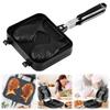Double Fish Shaped Taiyaki Dessert Waffle Cake Maker Pan Non Stick Fry Pan Waffle Molds Aluminum Alloy Taiyaki Double Baking Pan