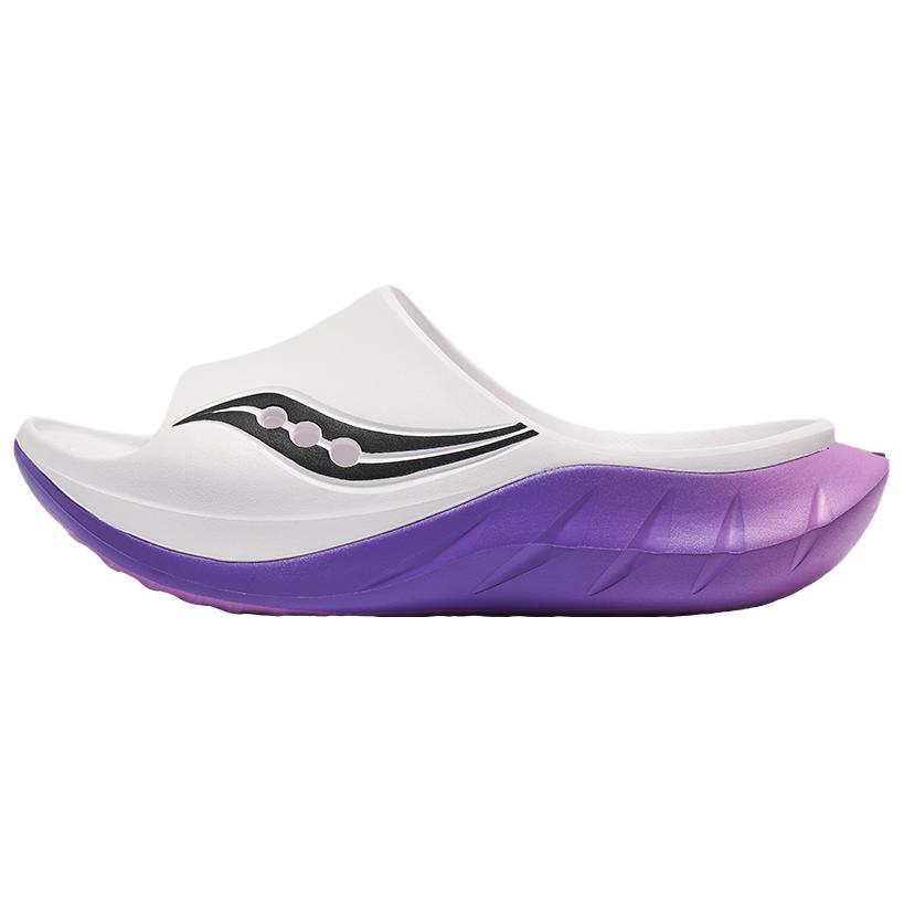 Saucony Cradle 2 Comfortable Versatile Land Galaxy Anti-Friction Shock Absorbing Slide Sandals Unisex Sandals White Purple S28903-13