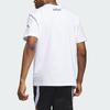 Adidas Alphabet Print Basketball Sports Round Neck T-Shirt Men Tops White IM4620