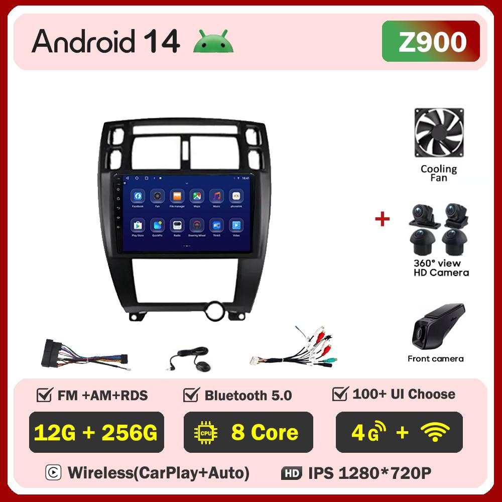 Car Radio Player Android 14 For Hyundai Tucson 1 2004 Carplay Auto Screen Wireless Android Auto Intelligent Car Systems 5G Wifi