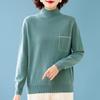 KAVON Women's 100% Merino Wool Mock Neck Sweater