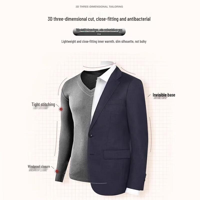 ME FEELING Men's Modal Blend Thermal Underwear Set