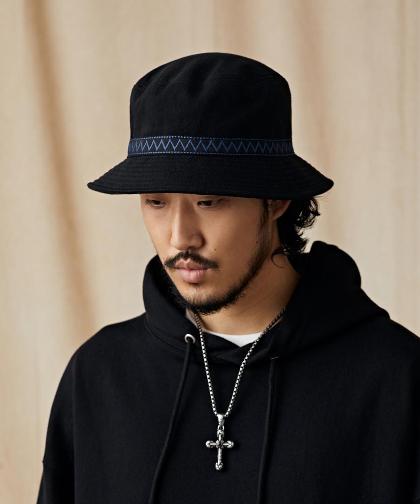 CITY STREET Ctst Ethnic Bucket Hat Black(Navy)