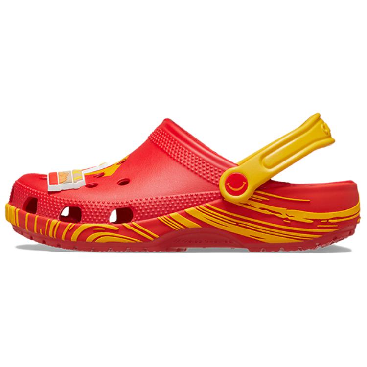McDonald's x Crocs EVA Happy Classic Comfortable Casual Trend Hole Shoes Unisex Red