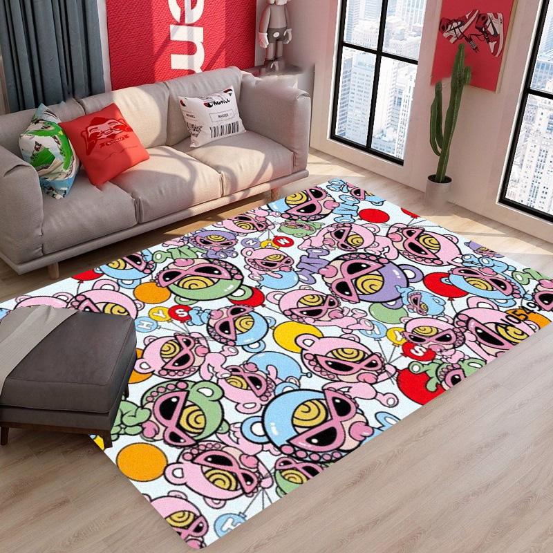 Japan Fashion H-hysteric Mini Carpet Floor Mat Bathroom Kid Room Bedroom Decoration Balcony Anti-Slip Doormat Living Room Rugs