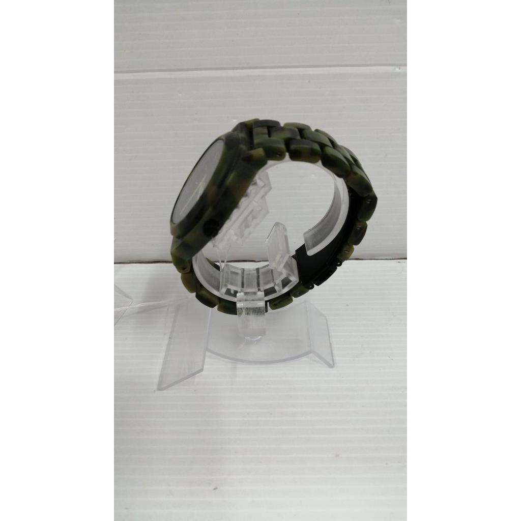 Used NIXON Analog GRN Camo TIME TELLER ACETATE